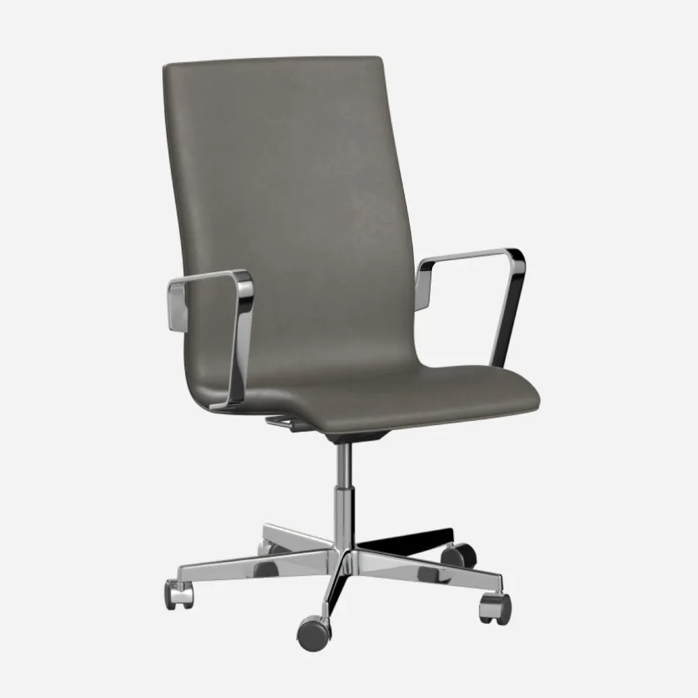 Fritz Hansen Oxford™ Office Armchair Leather With Wheels