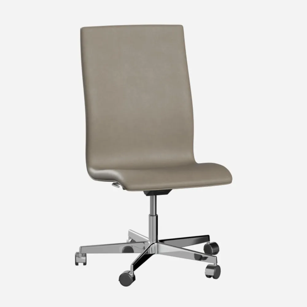 Fritz Hansen Oxford™ Office Chair Leather With Wheels