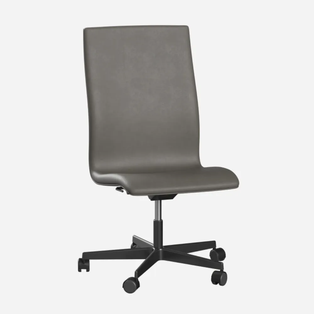 Fritz Hansen Oxford™ Office Chair Leather With Wheels