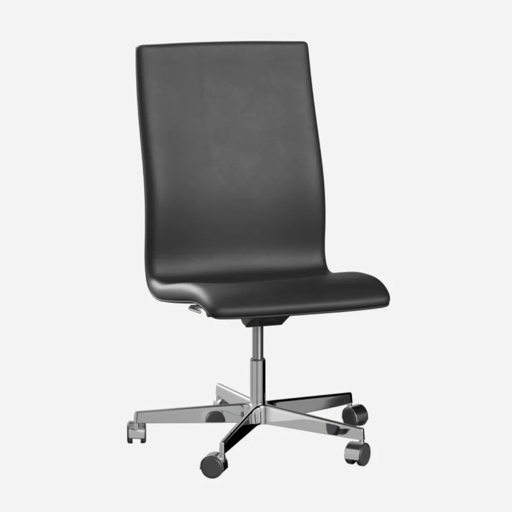 Fritz Hansen Oxford™ Office Chair Leather With Wheels