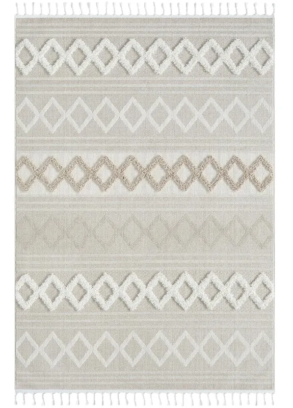 Geometric Design Turkish Rug 542 Fawn