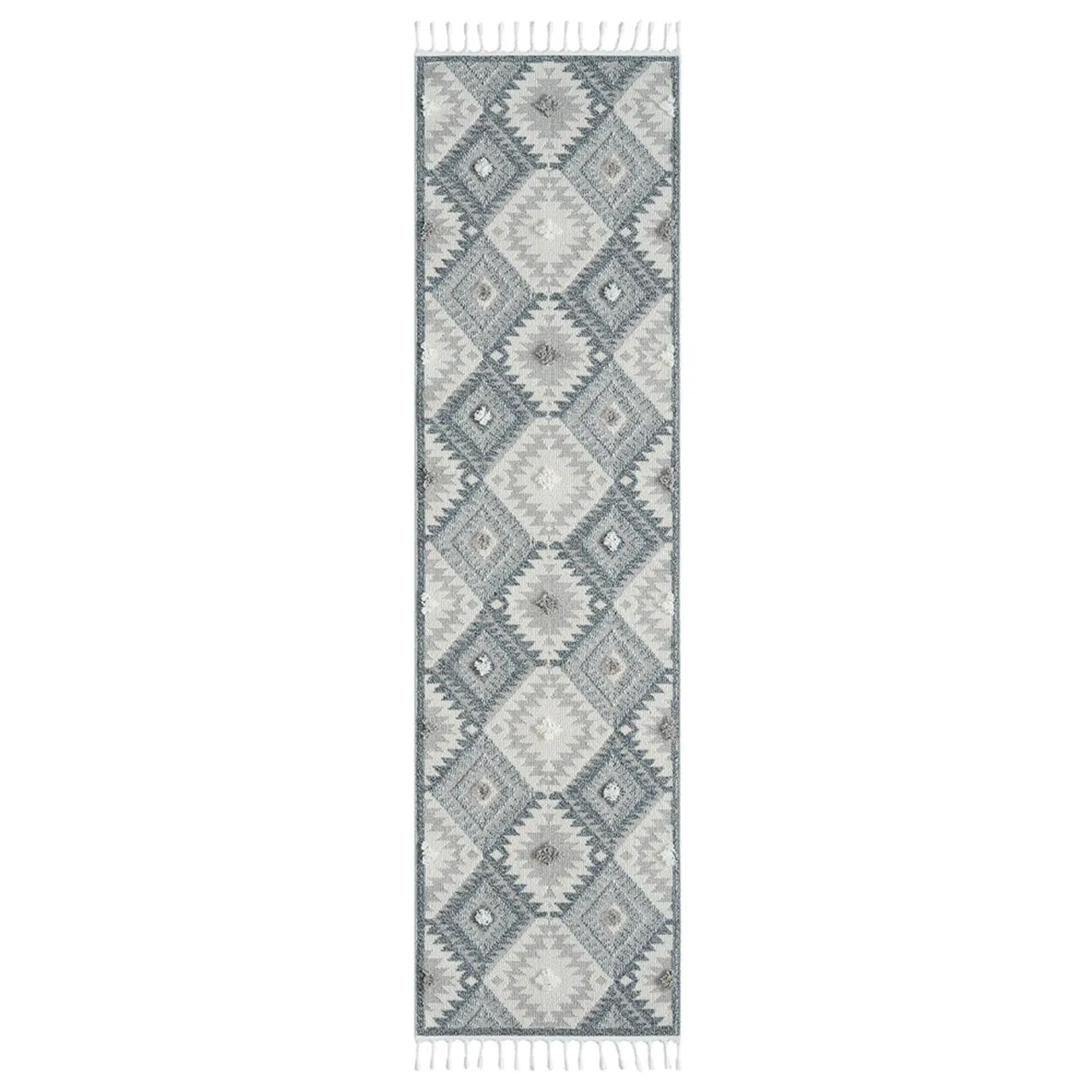 Geometric Design Turkish Rug 543 Pebble