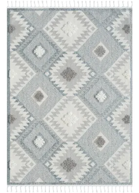 Geometric Design Turkish Rug 543 Pebble