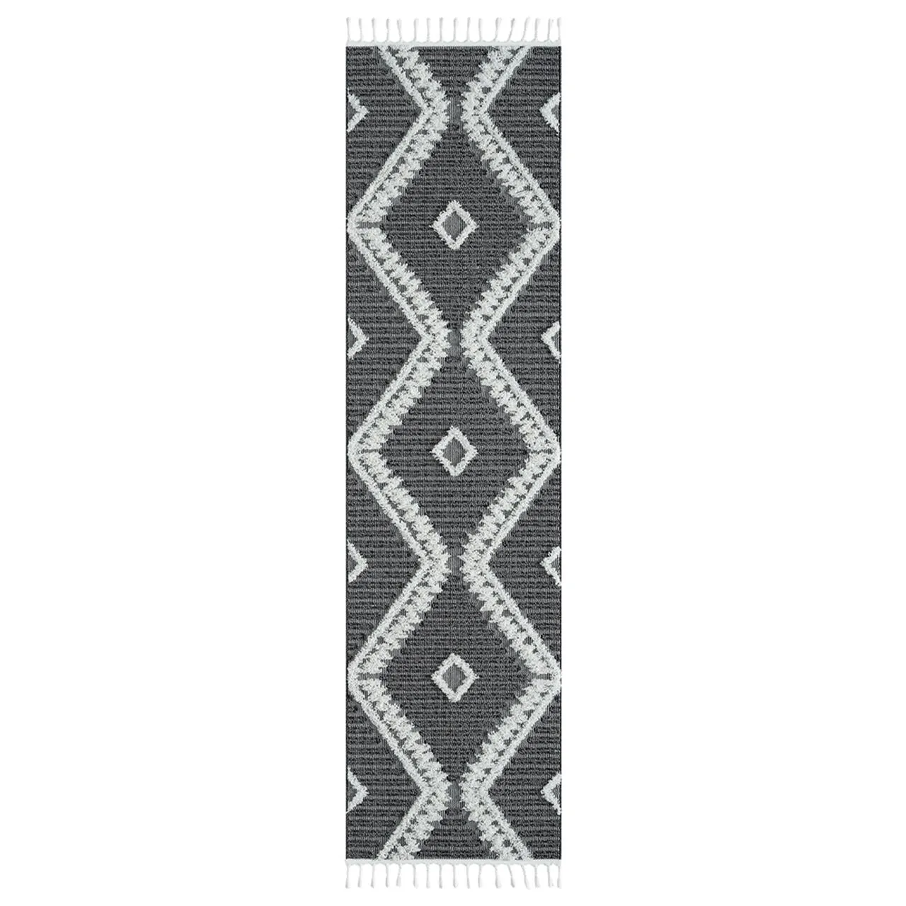 Geometric Design Turkish Rug 544 Ash