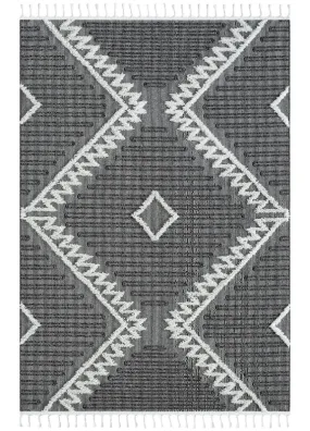 Geometric Design Turkish Rug 544 Ash