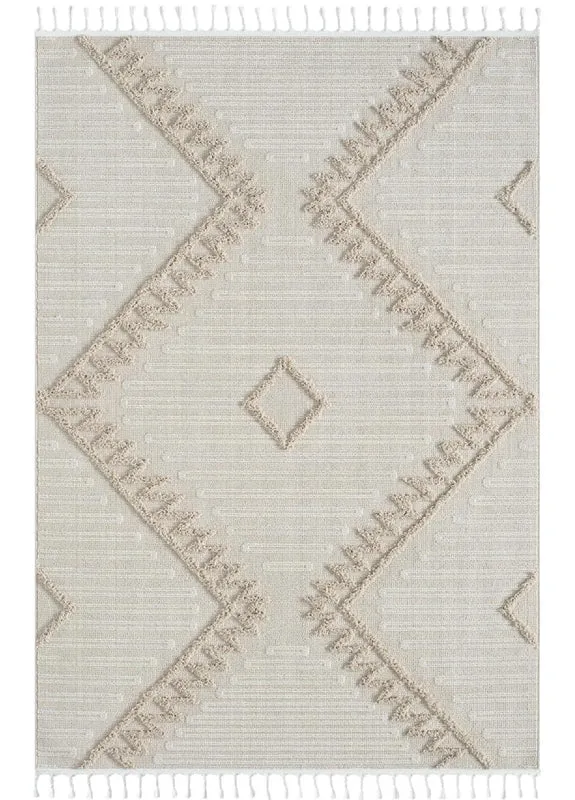 Geometric Design Turkish Rug 545 Taupe