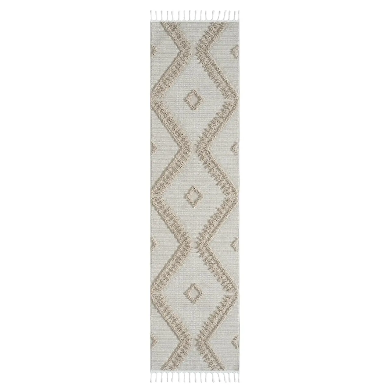 Geometric Design Turkish Rug 545 Taupe