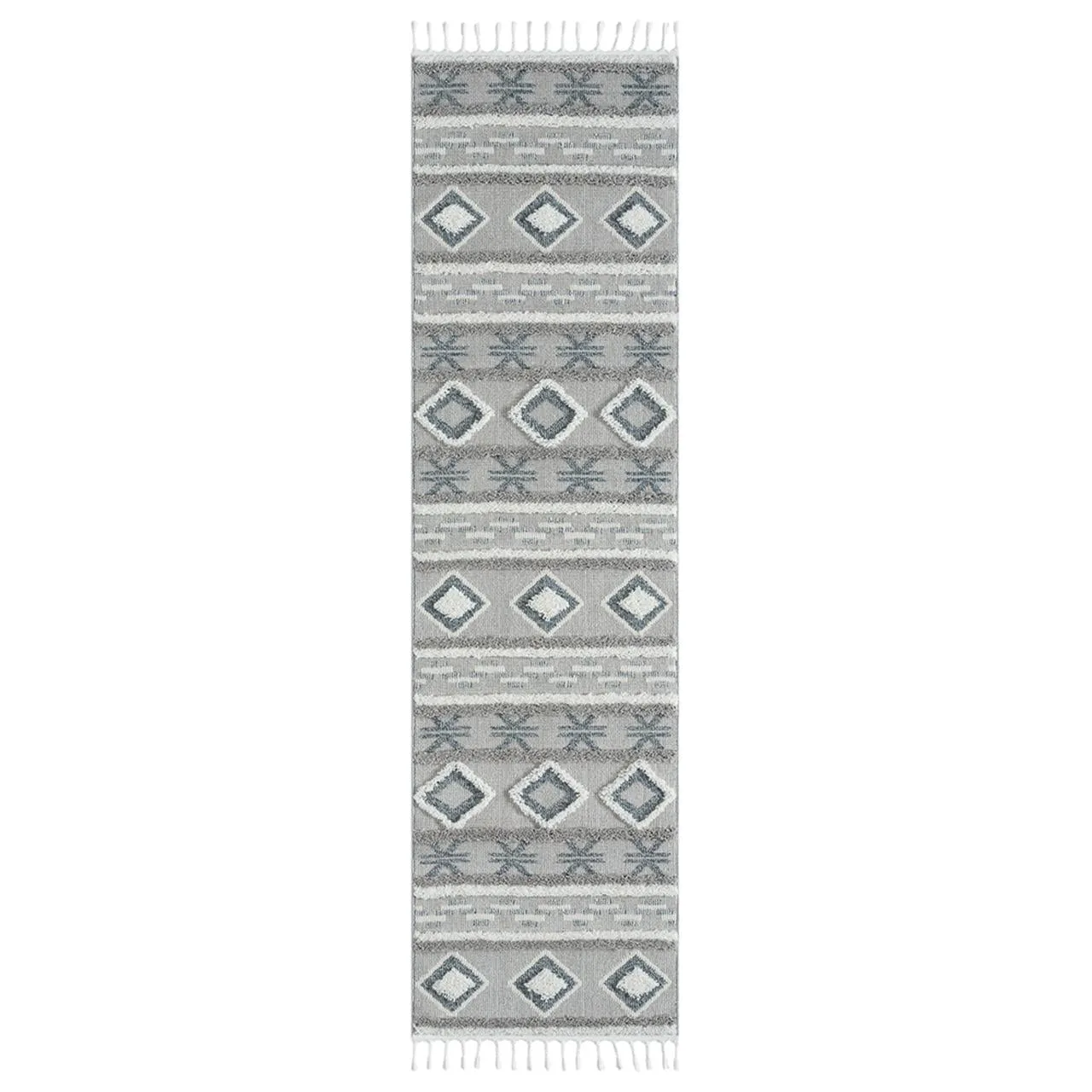 Geometric Design Turkish Rug 546 Slate