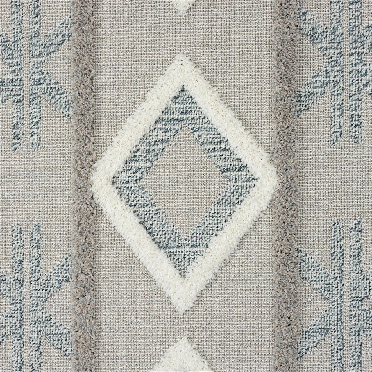 Geometric Design Turkish Rug 546 Slate