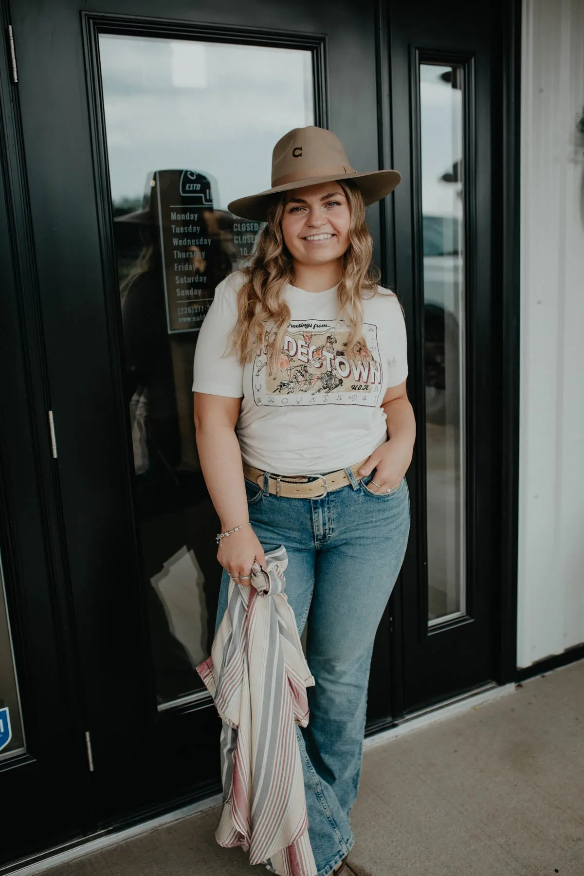 'Greetings From Rodeo Town' Women's Graphic T (S-XXL)