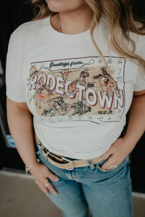 'Greetings From Rodeo Town' Women's Graphic T (S-XXL)