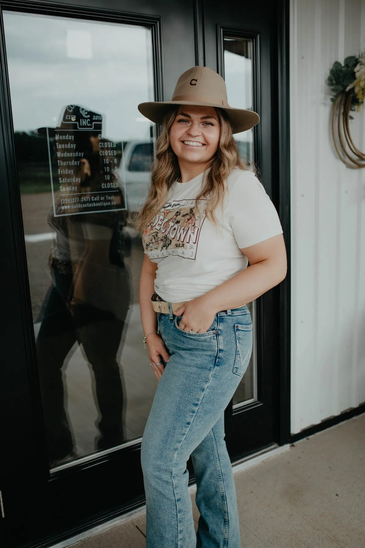 'Greetings From Rodeo Town' Women's Graphic T (S-XXL)