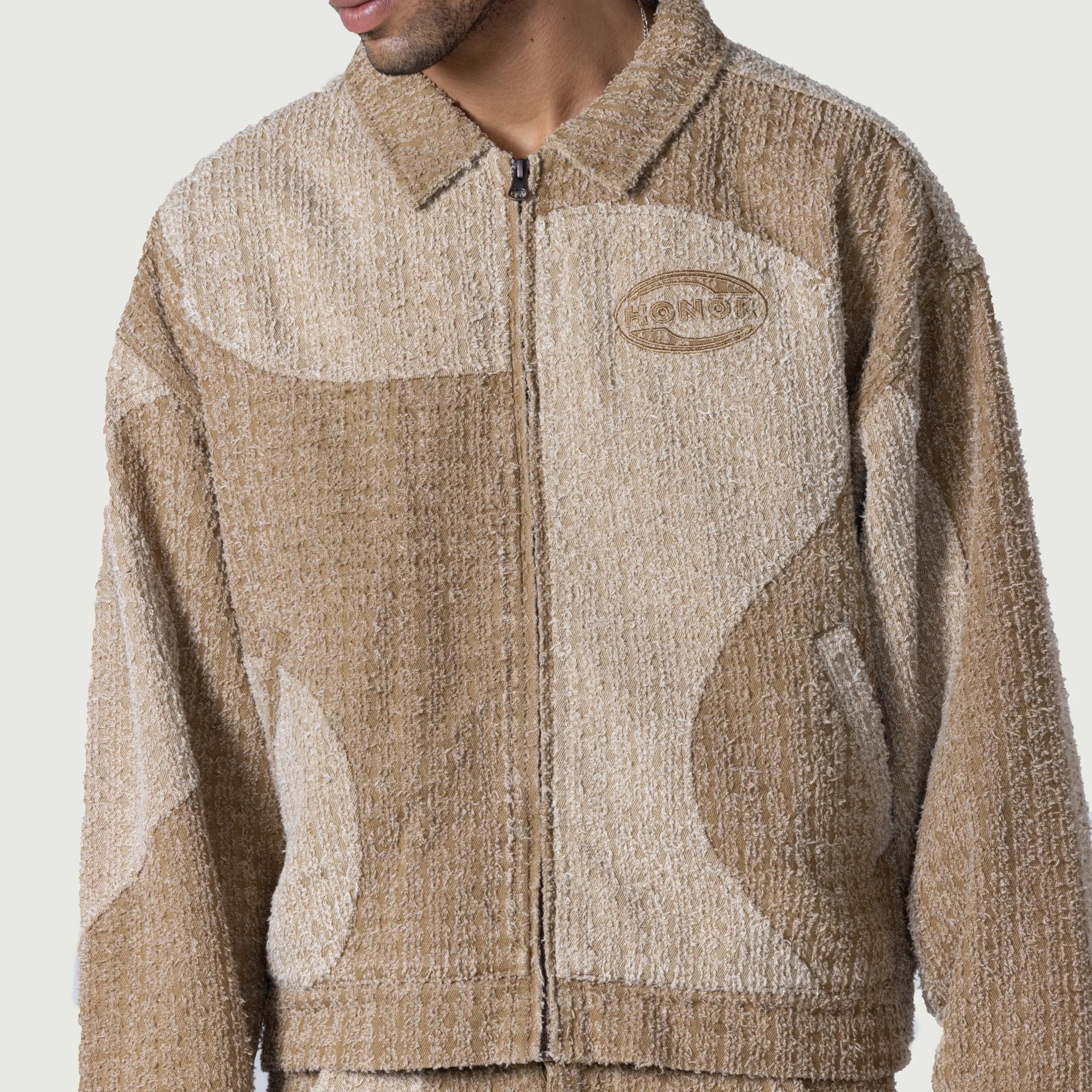 Groove Panel Jacket - Tan