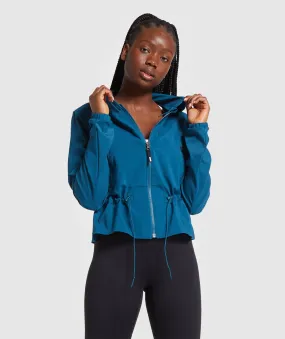 Gymshark Focus Bomber Jacket - Teal