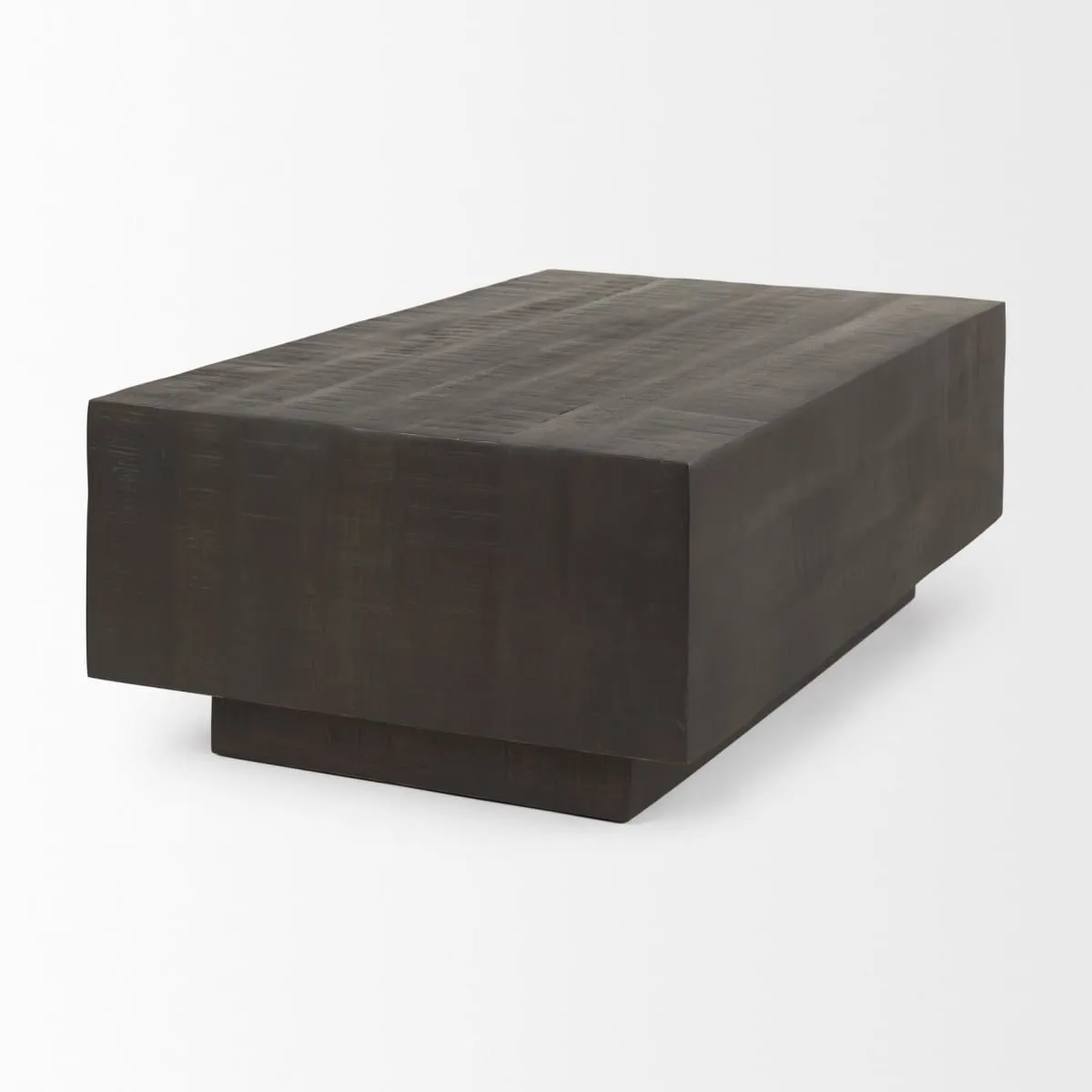 Hayden Coffee Table Dark Brown Wood | Rectangular