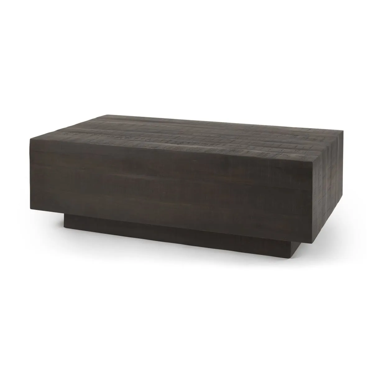 Hayden Coffee Table Dark Brown Wood | Rectangular