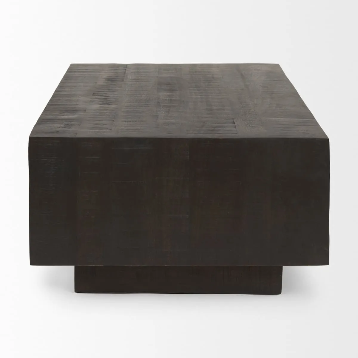 Hayden Coffee Table Dark Brown Wood | Rectangular