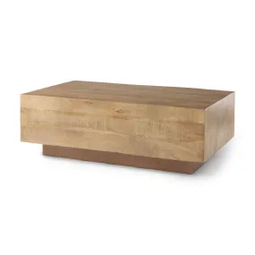 Hayden Coffee Table Light Brown Wood | Rectangular