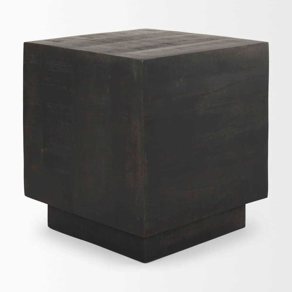 Hayden End Side Table Dark Brown Wood | 11" Square