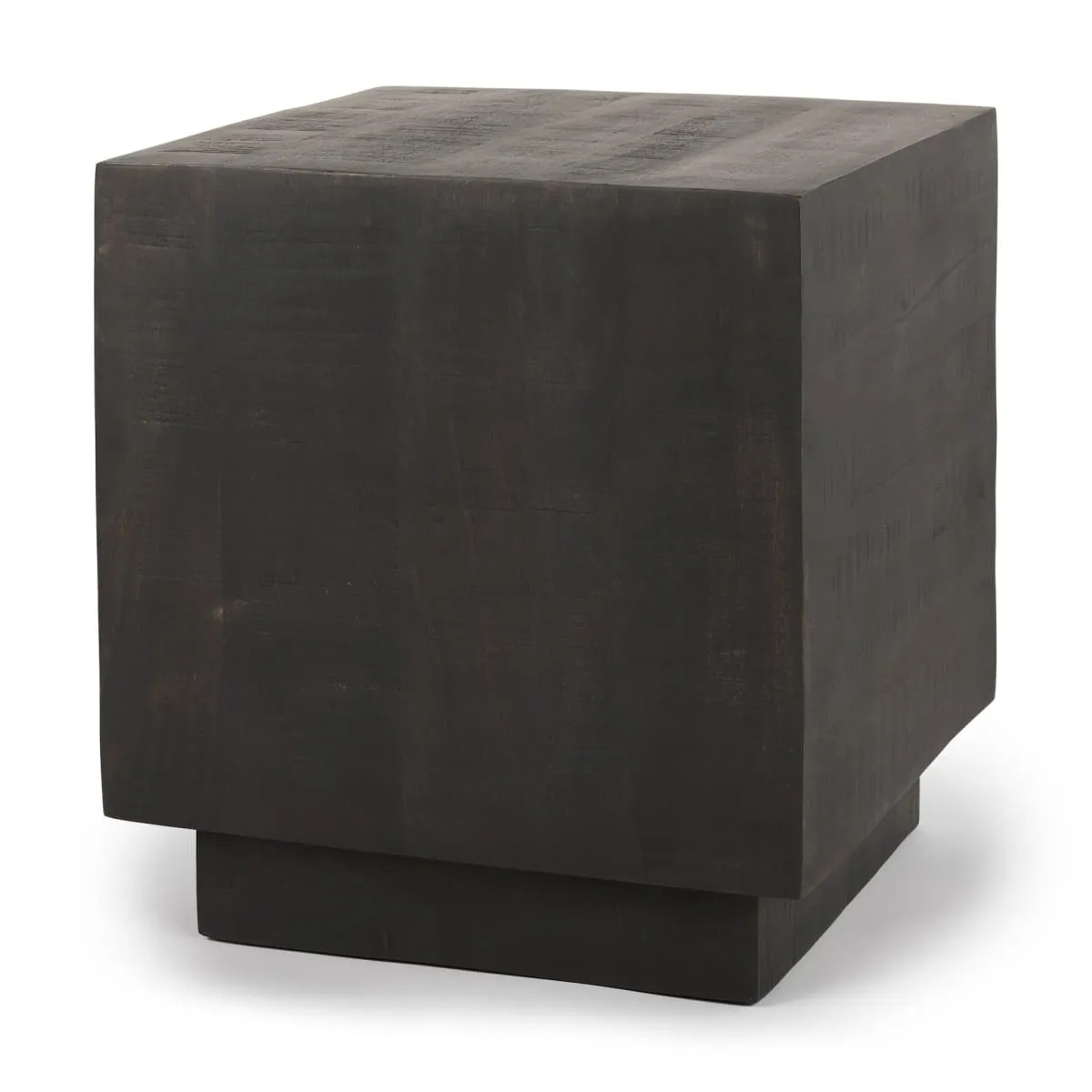 Hayden End Side Table Dark Brown Wood | 11" Square