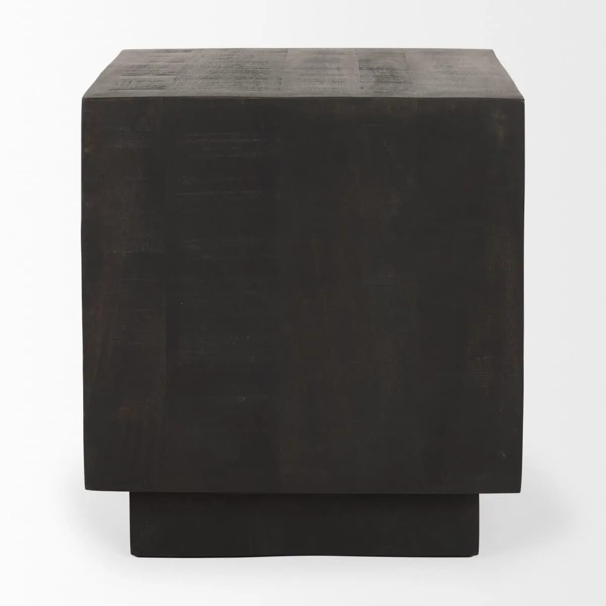 Hayden End Side Table Dark Brown Wood | 11" Square