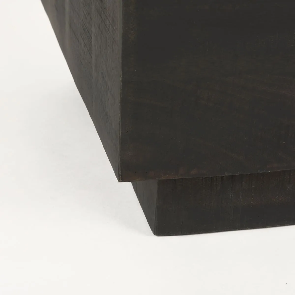 Hayden End Side Table Dark Brown Wood | 11" Square