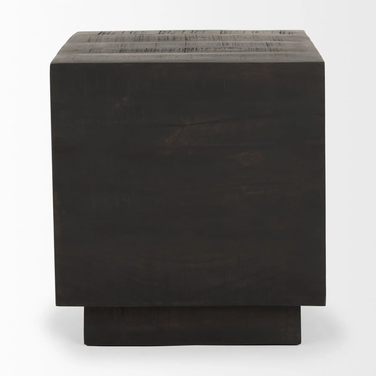 Hayden End Side Table Dark Brown Wood | 11" Square