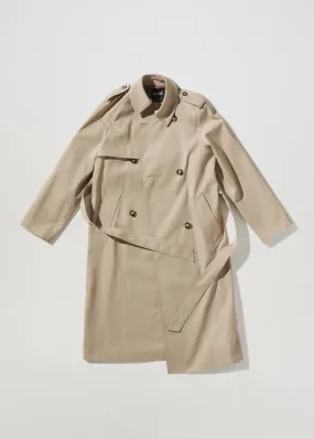 High performance cotton trench coat