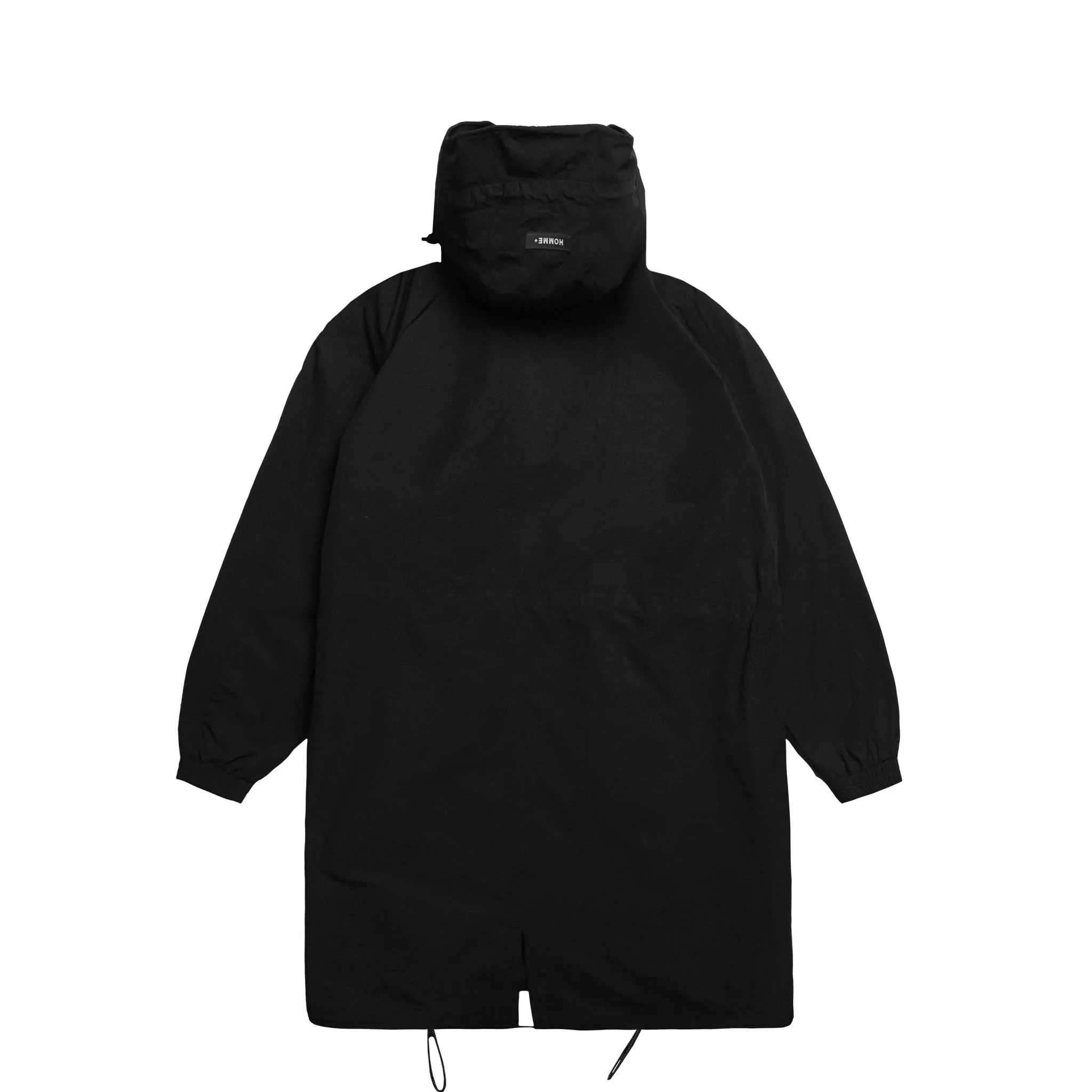 HOMME  Cargo Pocket Trench Coat Black