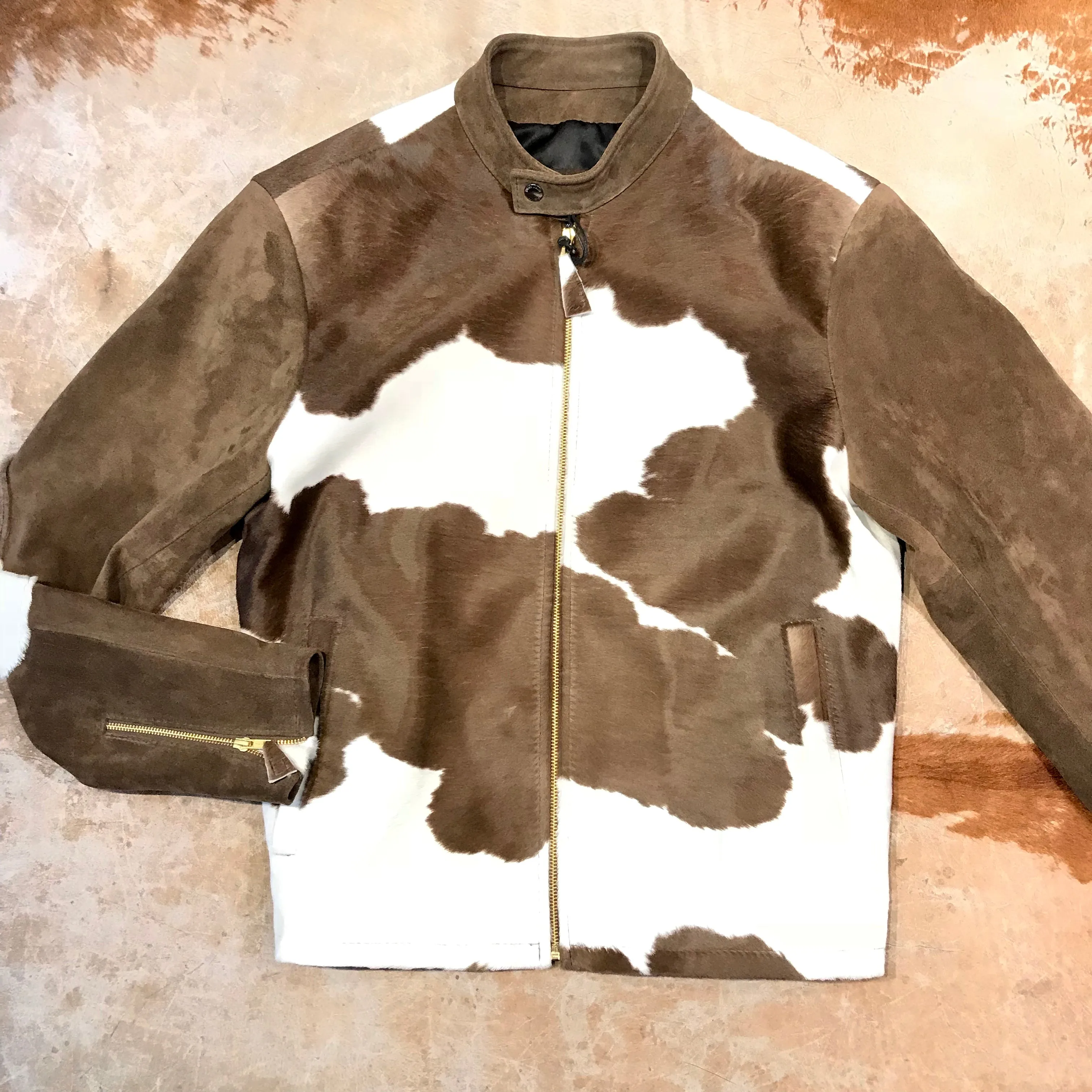 Kashani Pony Hair Suede Bomber Jacket