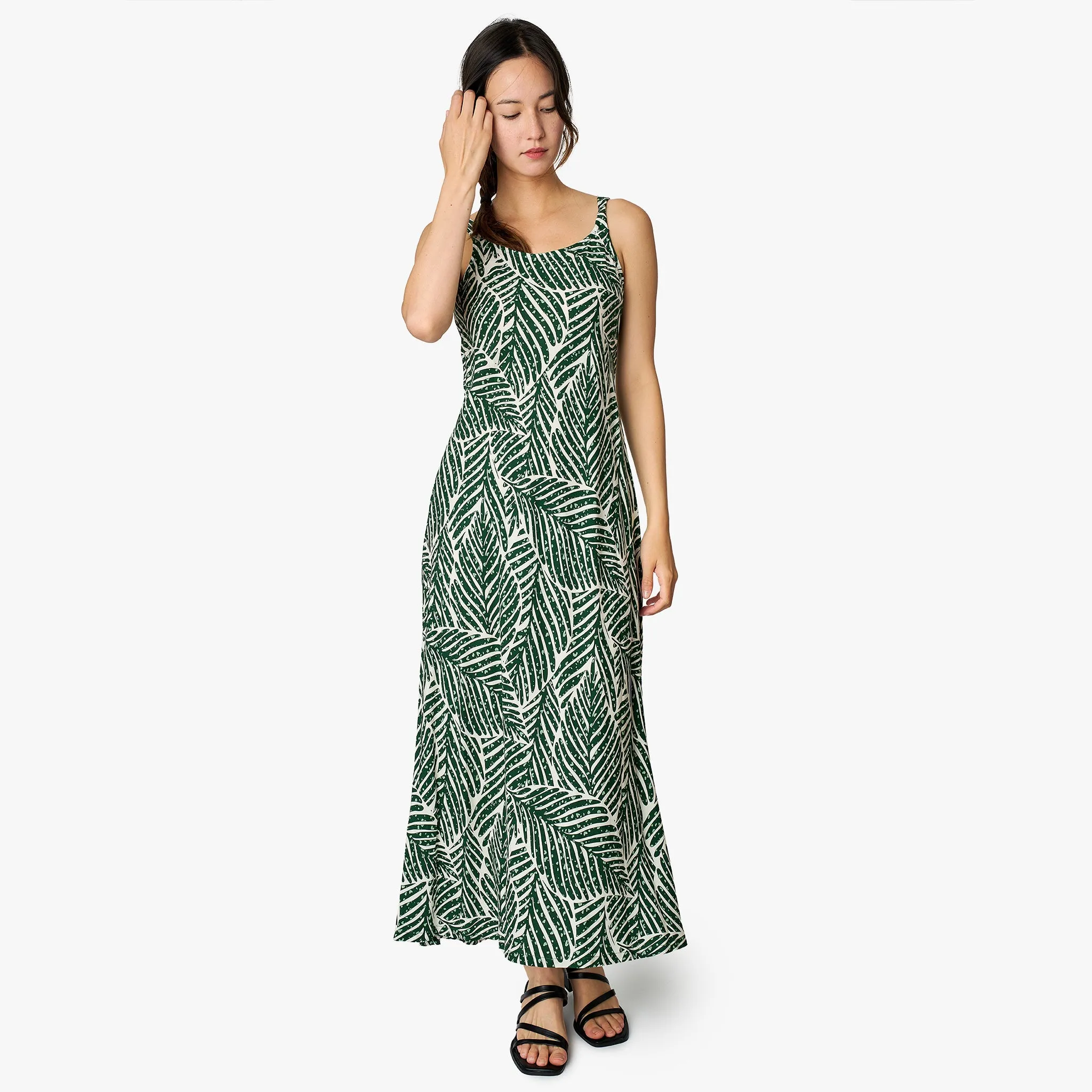 Kiko Leaf Long Dress