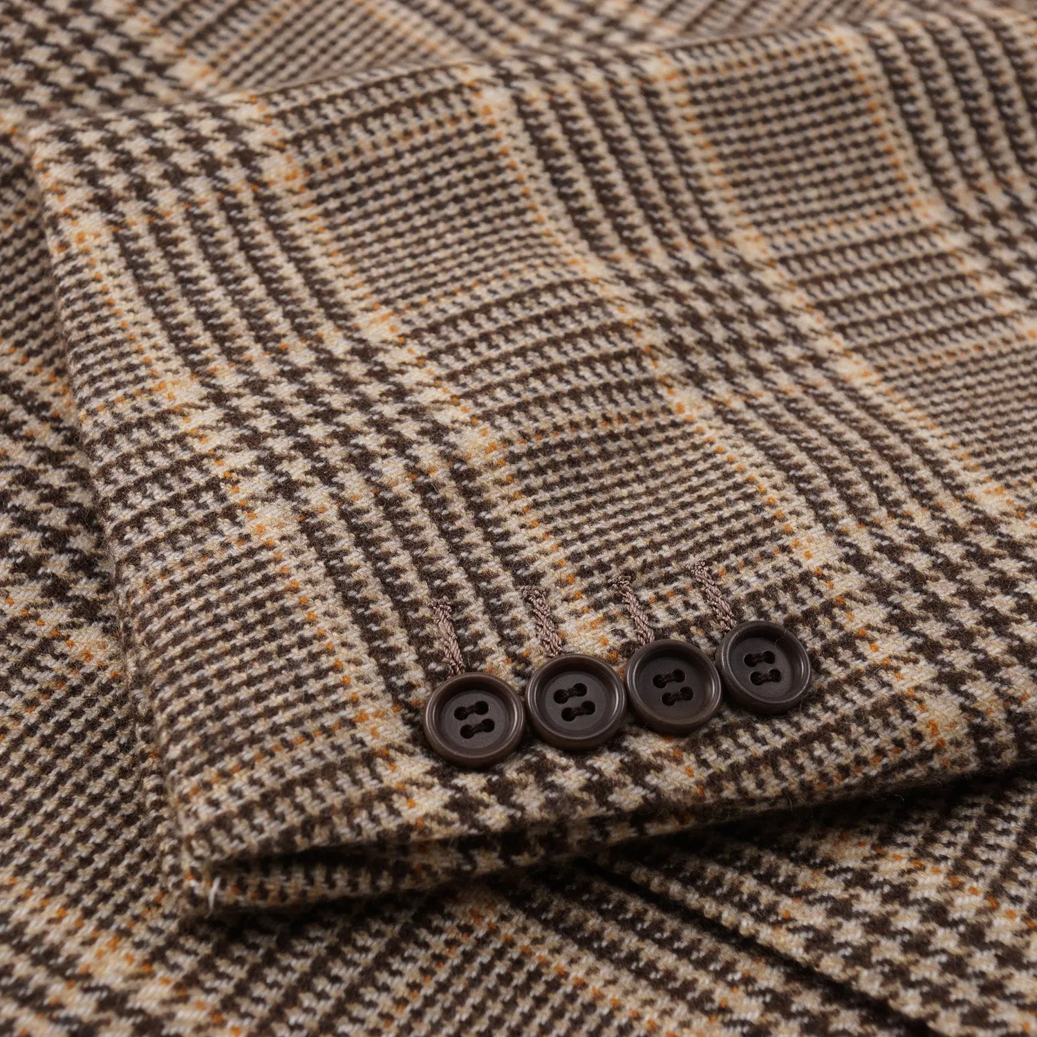 Kiton Layered Check Cashmere Sport Coat