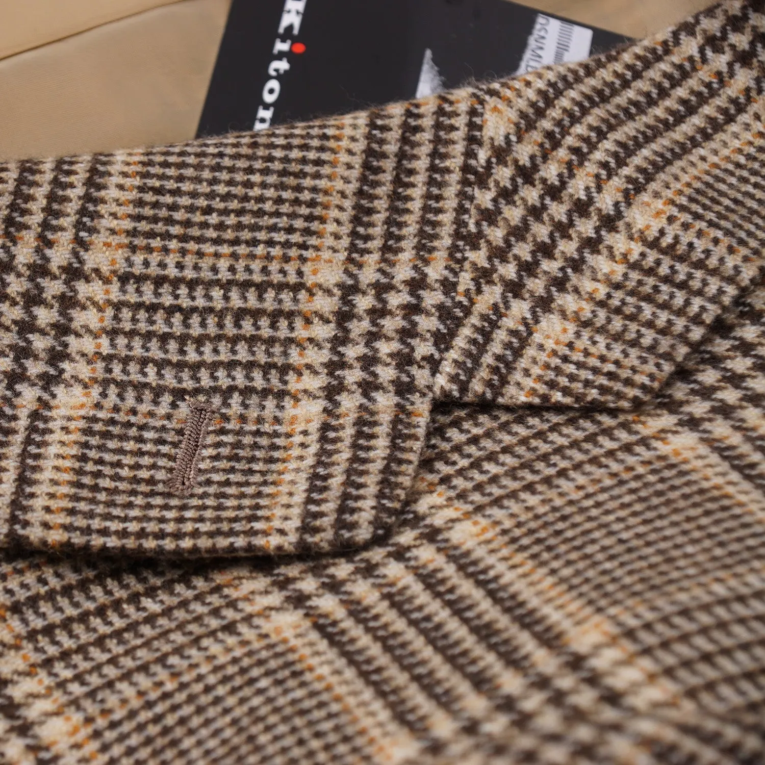 Kiton Layered Check Cashmere Sport Coat