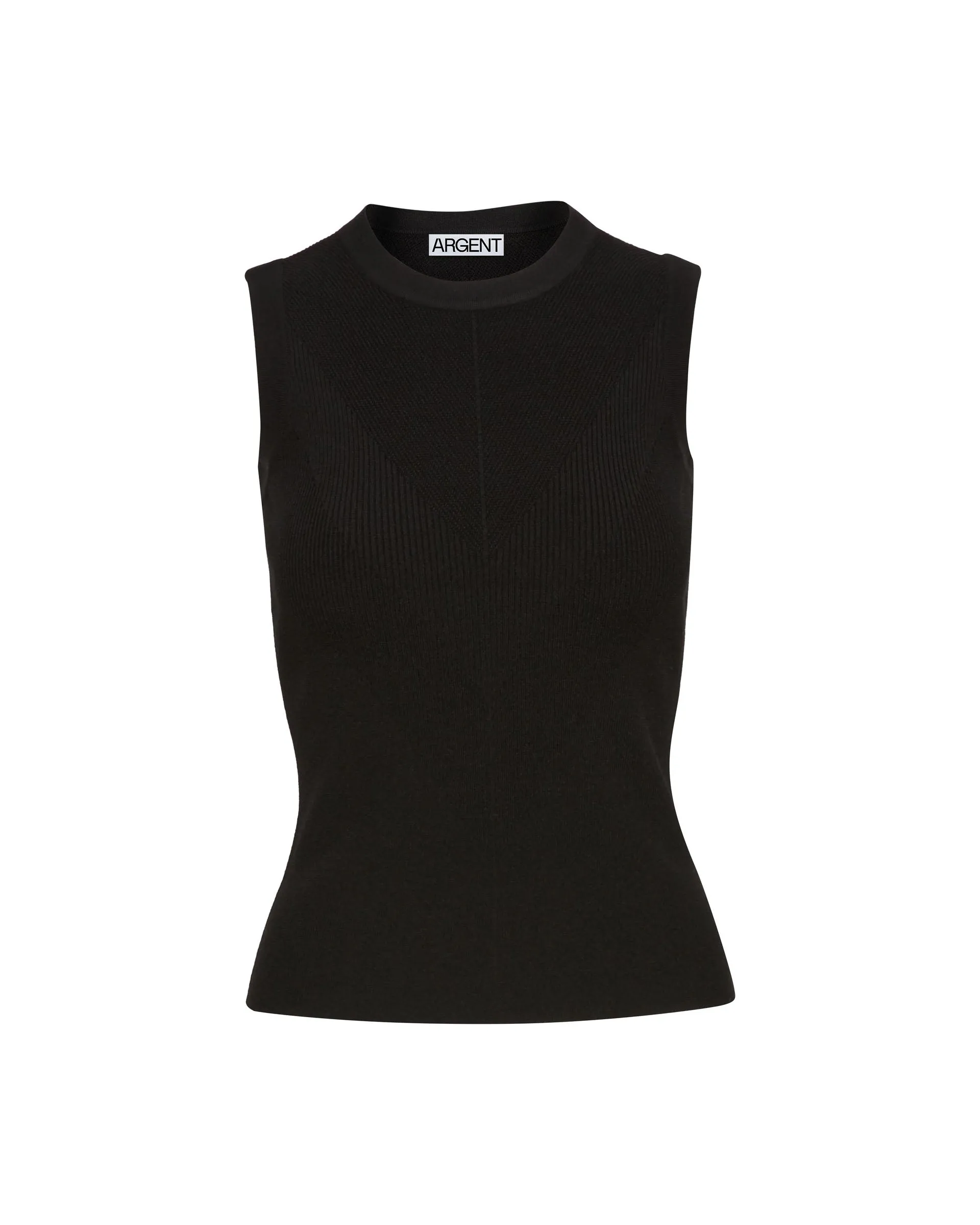 Knit Tank in Stretch Rayon | Black