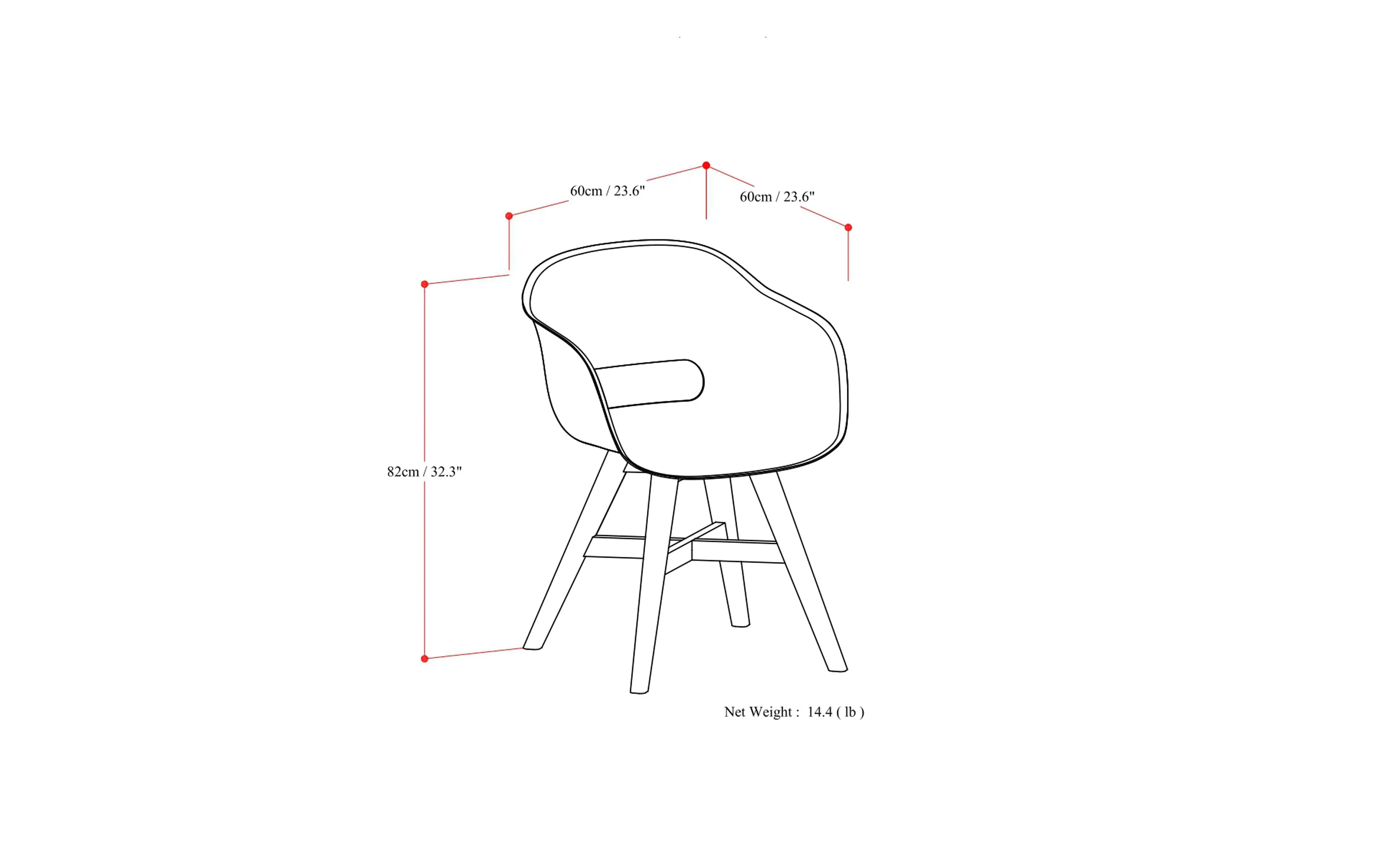 Kona Outdoor Dining Chair in Recycled Plastic (Set of 2)