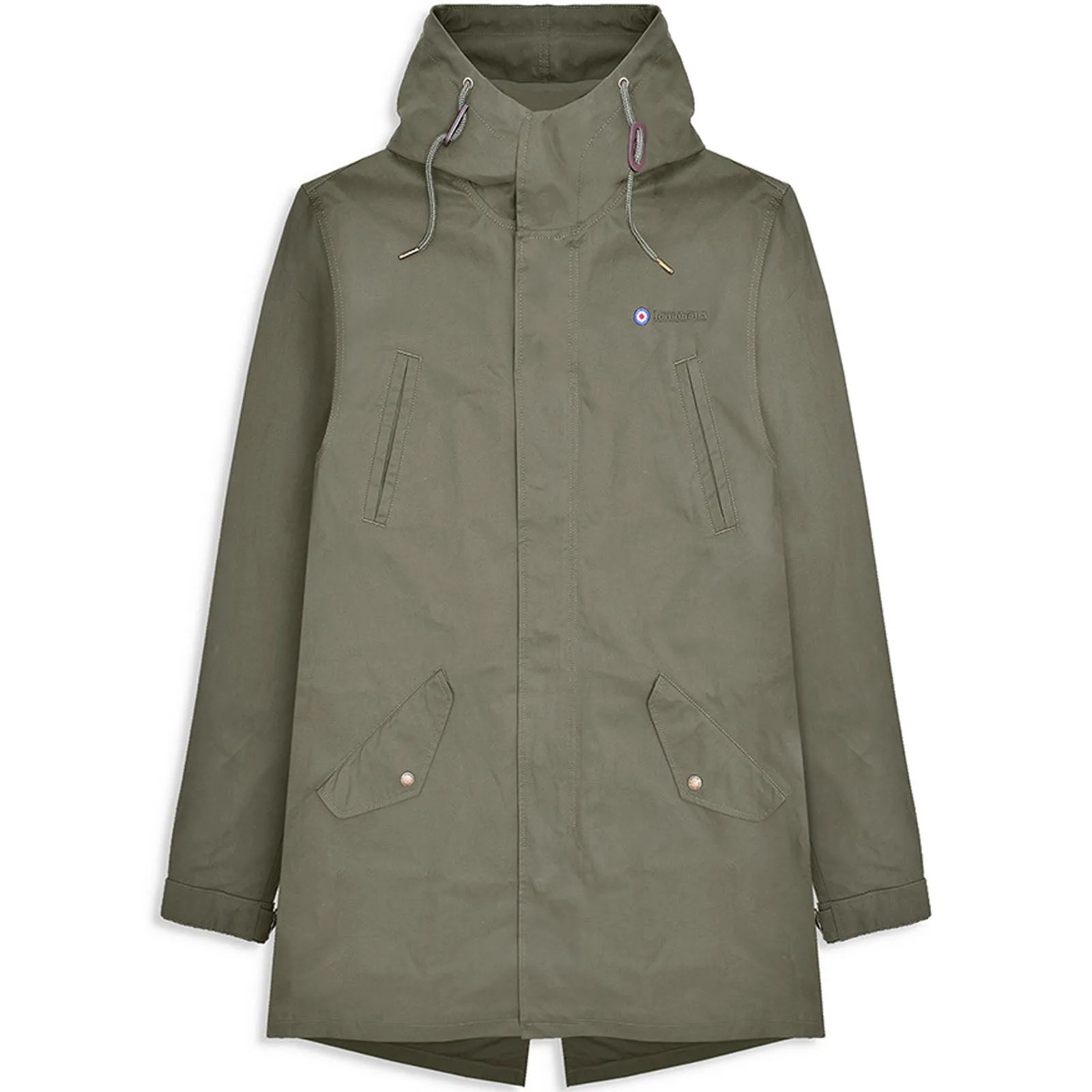 Lambretta Mens Water Resistant Parka Jacket