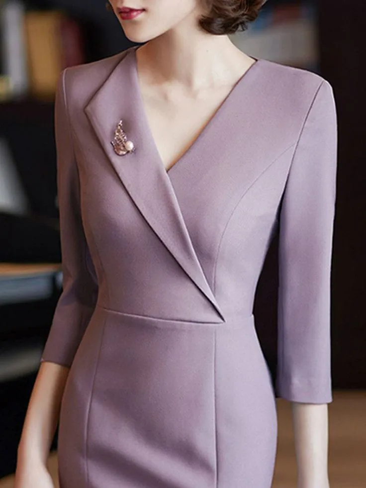 Lavender Coat Formal dress