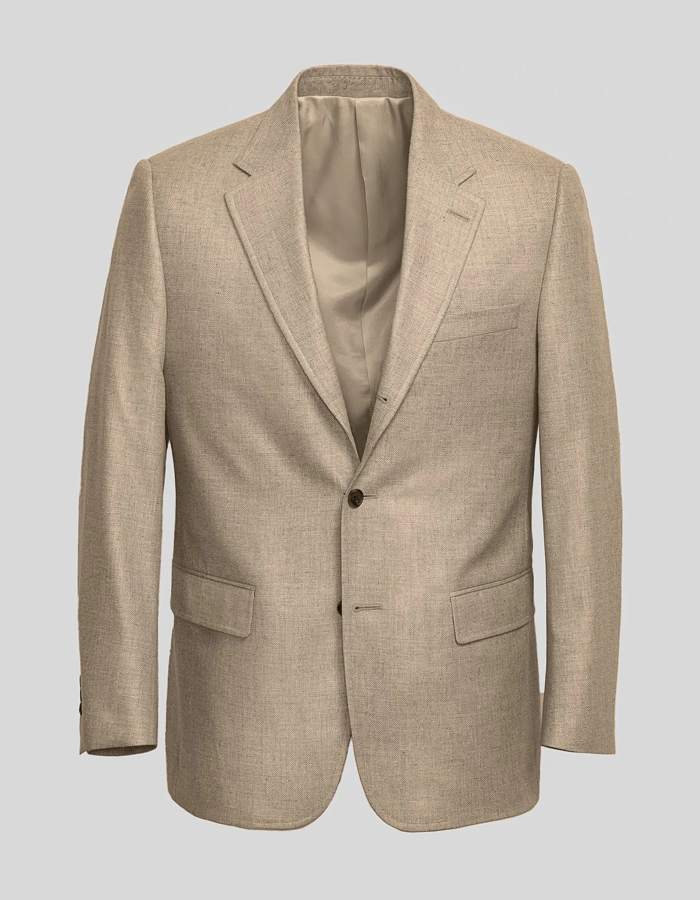 LIGHT TAN SOLID SPORT COAT - MTO