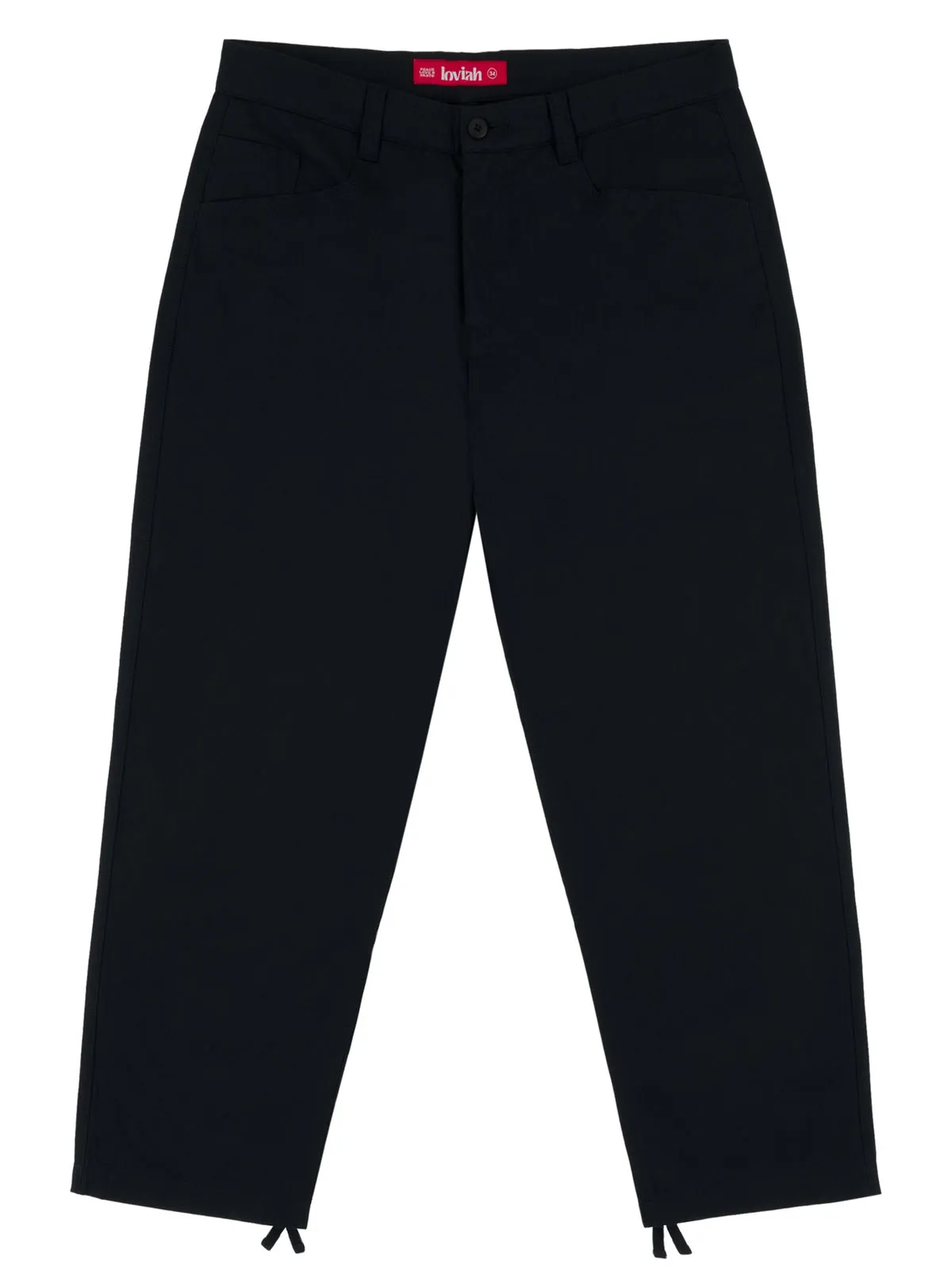 LOVIAH CHINO PANTS LIGHT BLACK