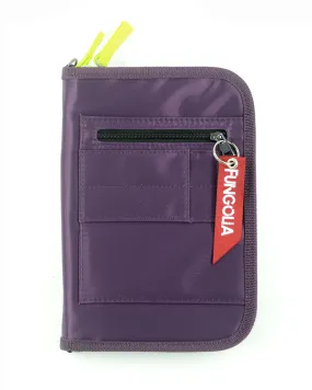 <A 001g> Fungolia MA1 Passport Holder (Purple/Neon Yellow)