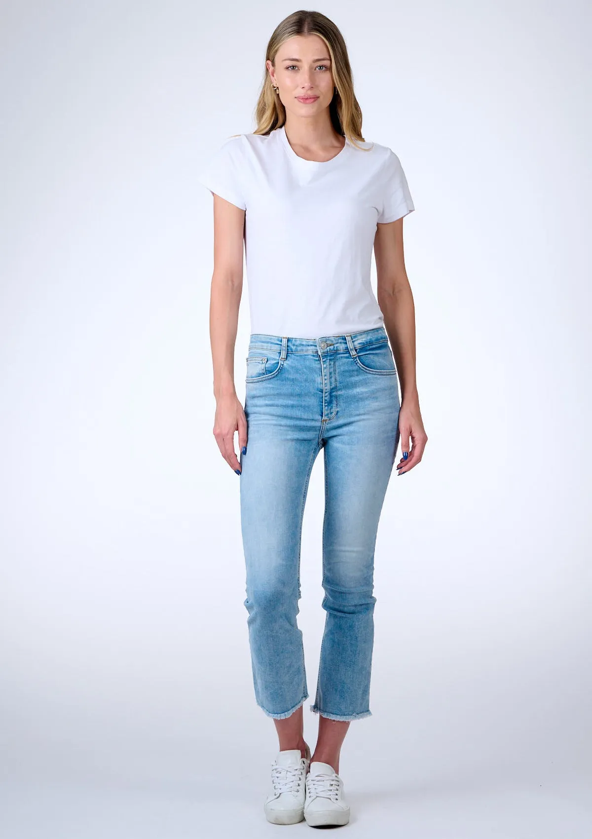 Lynda Ennio High Rise Crop Jean