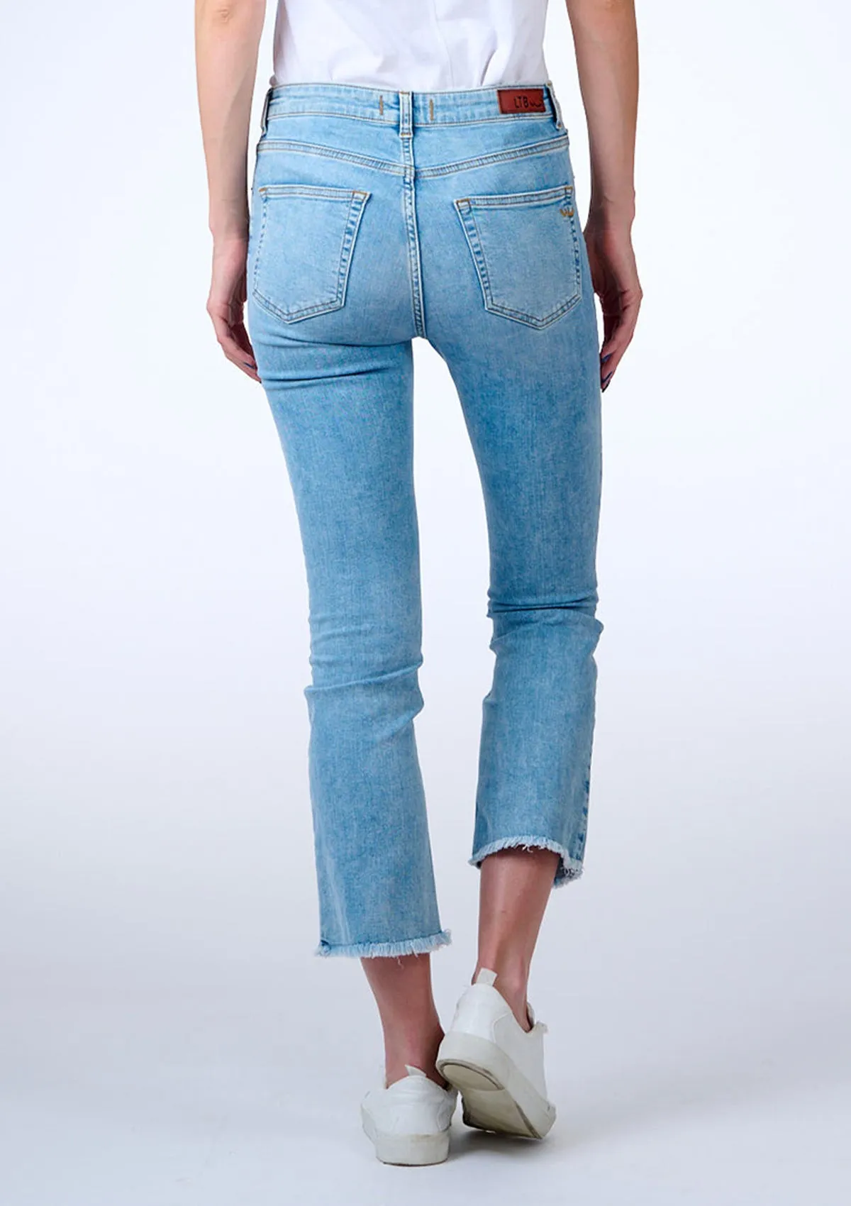 Lynda Ennio High Rise Crop Jean