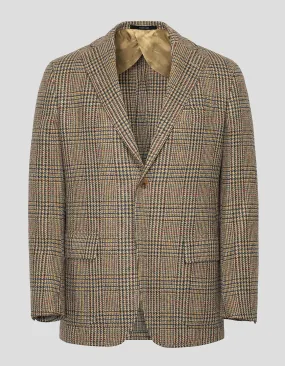 MAGEE TAN PLAID MULTI DECO SPORT COAT - MTO