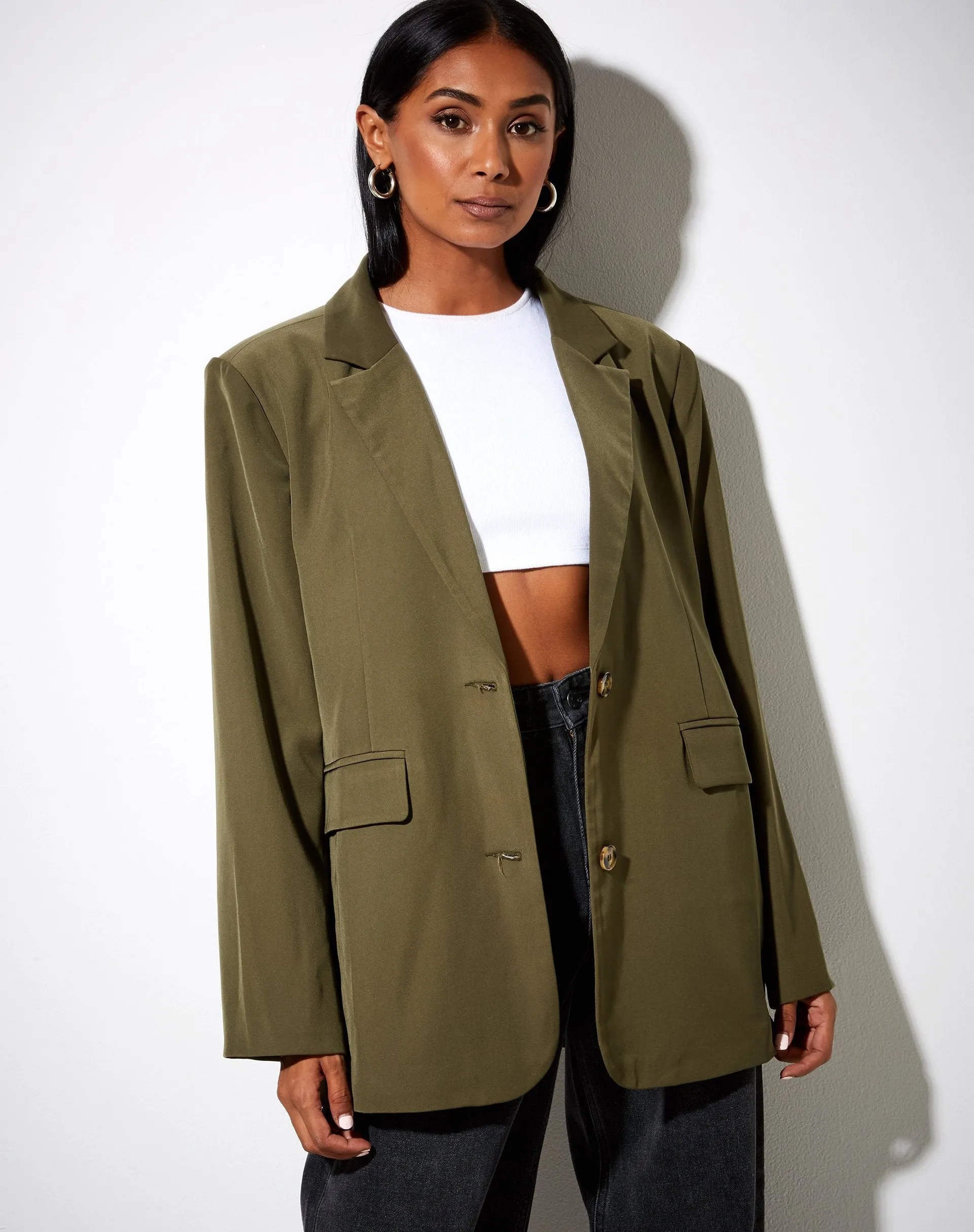 Maiwa Blazer in Khaki