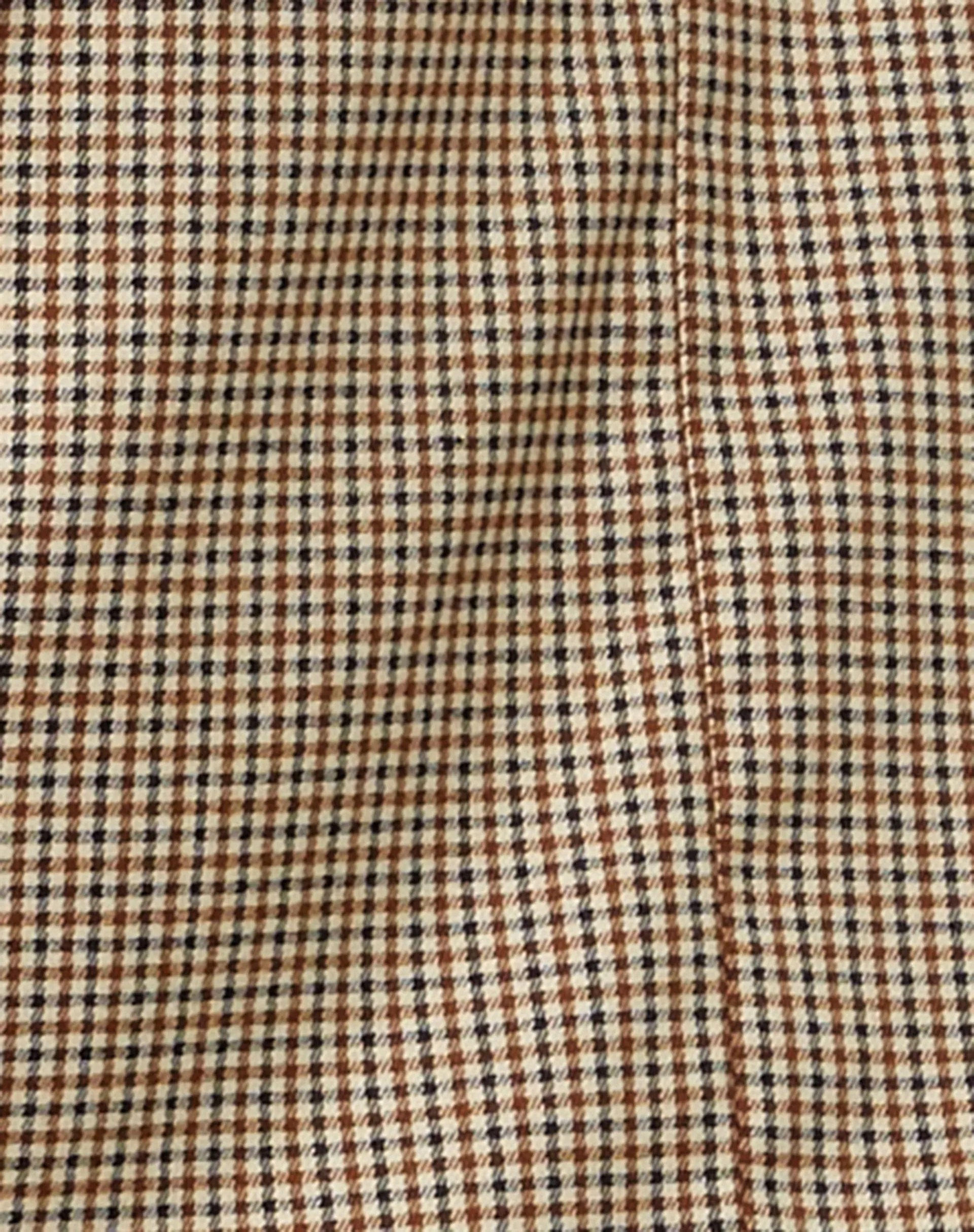 Maiwa Blazer in Small Check Brown