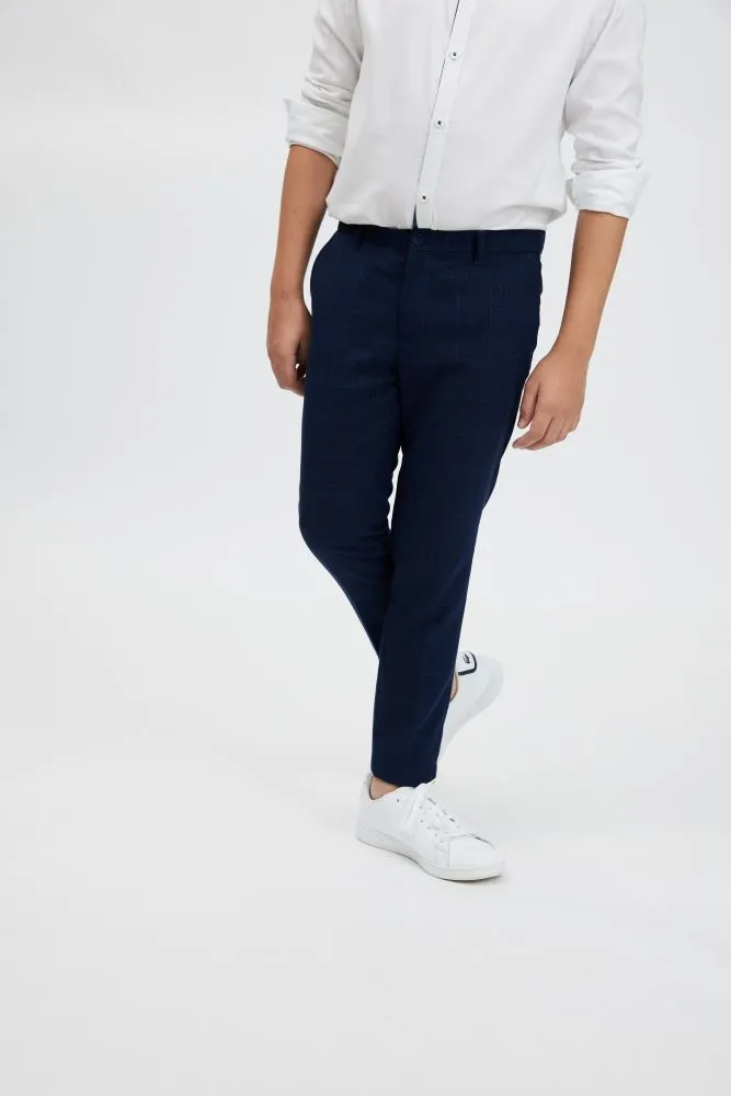 Marc Christian Kids James Pant - Blue Check