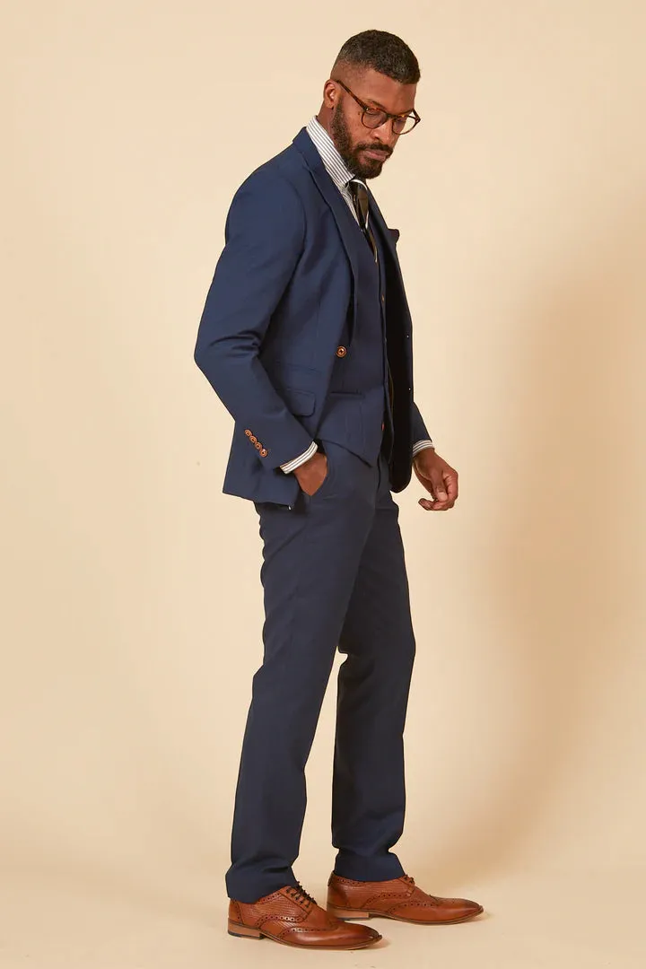 MARC DARCY Max Blazer - Mens Slim Fit - Royal Blue