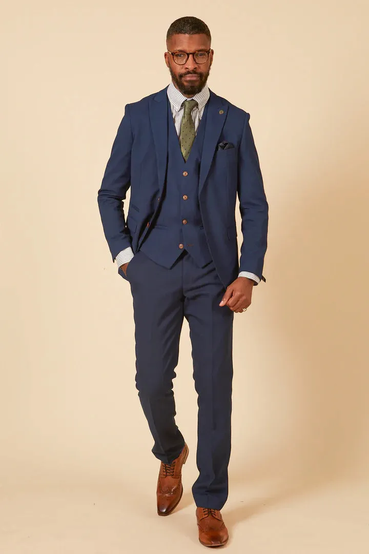 MARC DARCY Max Blazer - Mens Slim Fit - Royal Blue