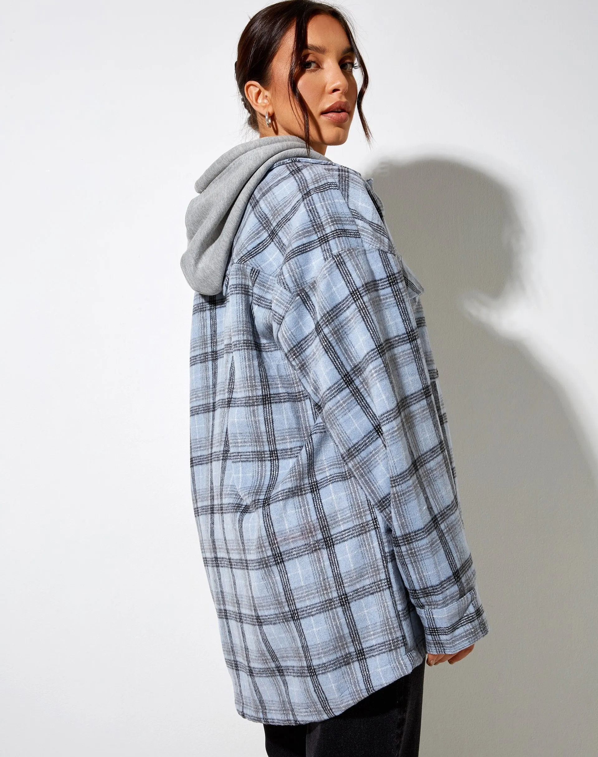 Marcella Shirt in Blue and Black Check