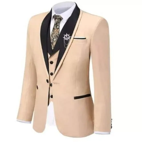 Men three piece  slim fit suits